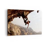 Impression sur Toile 120x80cm Tableaux Image Escalade extrême montagnes Grèce