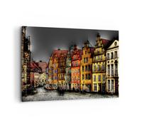 Impression sur Toile 120x80cm Tableaux Image maisons monuments historiques