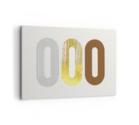Impression sur Toile 120x80cm Tableaux Image Ovale Tapis Roulant Abstraction