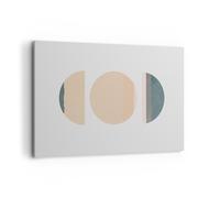 Impression sur Toile 120x80cm Tableaux Image Photo Abstraction Roue Demi-cercle