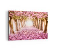 Impression sur Toile 120x80cm Tableaux Image Photo Arbre fleurs cerise nature