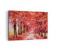 Impression sur Toile 120x80cm Tableaux Image Photo Automne Parc Avenue