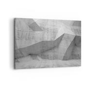 Impression sur Toile 120x80cm Tableaux Image Photo Béton Mur Gris Art Decoration