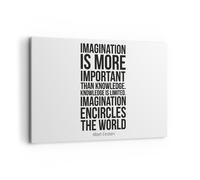 Impression sur Toile 120x80cm Tableaux Image Photo Einstein Maxime Imaginaire