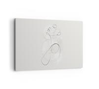 Impression sur Toile 120x80cm Tableaux Image Photo Femme Un Ligne Art Decoration