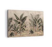 Impression sur Toile 120x80cm Tableaux Image Photo Forêt Feuille Arbre