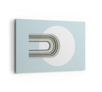 Impression sur Toile 120x80cm Tableaux Image Photo Formes roue lignes Decoration