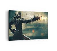 Impression sur Toile 120x80cm Tableaux Image Photo Futur Armement artistique