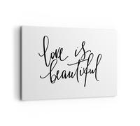 Impression sur Toile 120x80cm Tableaux Image Photo La vie est belle Decoration