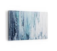Impression sur Toile 120x80cm Tableaux Image Photo L'Abstraction Ecchymose Bleu