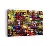 Impression sur Toile 120x80cm Tableaux Image Photo Mots fond d'écran moderne