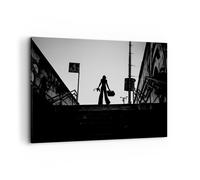 Impression sur Toile 120x80cm Tableaux Image Photo Ombre Photographie Escaliers