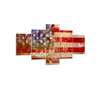 Impression sur Toile 125x70cm Tableaux Amérique Drapeau national patriotique