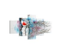 Impression sur Toile 125x70cm Tableaux Astronaute Univers astronomie explorateur