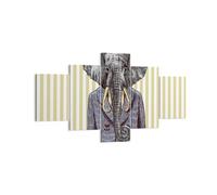Impression sur Toile 125x70cm Tableaux Elephant Costume Abstraction illustration