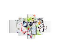 Impression sur Toile 125x70cm Tableaux flamants roses sauvage faune photographe