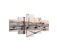 Impression sur Toile 125x70cm Tableaux France pigeon graphiques illustration