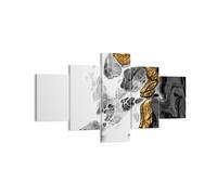 Impression sur Toile 125x70cm Tableaux Image Abstraction Renversé Contraste