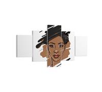 Impression sur Toile 125x70cm Tableaux Image Photo Africain Moderne Portrait