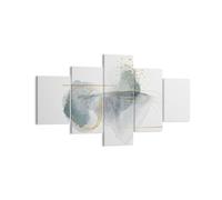 Impression sur Toile 125x70cm Tableaux Image Photo Aquarelle Taches Or