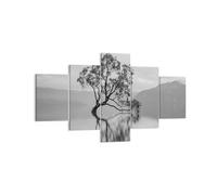 Impression sur Toile 125x70cm Tableaux Image Photo Arbre Symétrie Lac Decoration