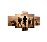 Impression sur Toile 125x70cm Tableaux Image Photo Armée Armes Soleil Militaire