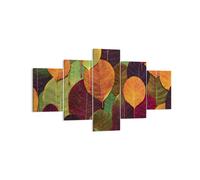 Impression sur Toile 125x70cm Tableaux Image Photo Automne Feuilles Graphismes