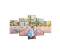 Impression sur Toile 125x70cm Tableaux Image Photo Boho Bruyères Femme
