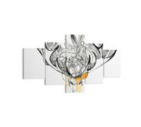 Impression sur Toile 125x70cm Tableaux Image Photo Cher sauvage floral forêt