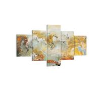 Impression sur Toile 125x70cm Tableaux Image Photo Chevaux Galop Modernes