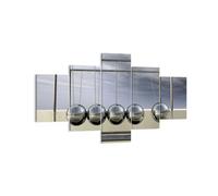 Impression sur Toile 125x70cm Tableaux Image Photo Chrome balles science