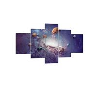 Impression sur Toile 125x70cm Tableaux Image Photo Cosmos Planètes Les étoiles