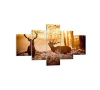 Impression sur Toile 125x70cm Tableaux Image Photo Deer bruyère animaux