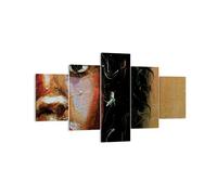 Impression sur Toile 125x70cm Tableaux Image Photo Empâtement Portrait Africain