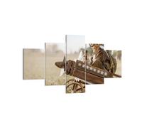 Impression sur Toile 125x70cm Tableaux Image Photo Enfance Avion Jouet