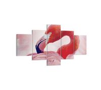 Impression sur Toile 125x70cm Tableaux Image Photo Flamant Rose Oiseau Portrait