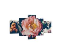 Impression sur Toile 125x70cm Tableaux Image Photo Fleurs Pivoine Boisé