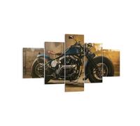 Impression sur Toile 125x70cm Tableaux Image Photo Harley-Davidson Moto Moteur