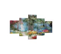 Impression sur Toile 125x70cm Tableaux Image Photo Impressionnisme Nature Forêt