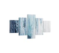 Impression sur Toile 125x70cm Tableaux Image Photo L'Abstraction Ecchymose Bleu