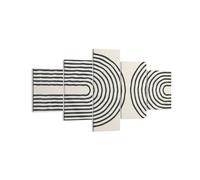 Impression sur Toile 125x70cm Tableaux Image Photo Lignes Ovale Minimalisme