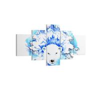 Impression sur Toile 125x70cm Tableaux Image Photo Ours glace hiver arctique