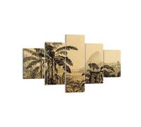 Impression sur Toile 125x70cm Tableaux Image Photo Palmiers Forest Des Pluies