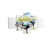 Impression sur Toile 125x70cm Tableaux Image Photo Piano Nature Musique élégance