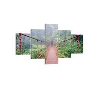 Impression sur Toile 125x70cm Tableaux Image Photo Pont Suspendu Costa Rica