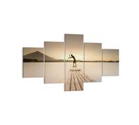 Impression sur Toile 125x70cm Tableaux Image Photo Radeau Ouest Le Soleil