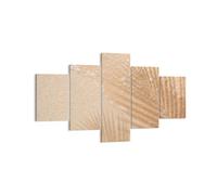 Impression sur Toile 125x70cm Tableaux Image Photo Sable Ombre Feuilles