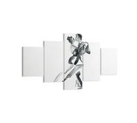 Impression sur Toile 125x70cm Tableaux Image Photo Tango Dessin Noir Et Blanc
