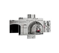 Impression sur Toile 125x70cm Tableaux Image Photo Tchèque Tramway Prague