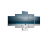 Impression sur Toile 125x70cm Tableaux Image Photo Tour Plage Ciel Decoration